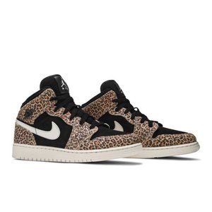 Air Jordan 1 Mid SE GS 'Leopard'
